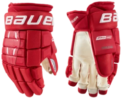 Bauer Pro Series Intermediate Hockey Gloves -Pro Hockey Supplies 1058642 RED 63aea243 b6c8 416f 9943 a3a481e6c7e5