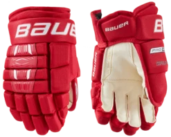 Bauer Pro Series Junior Hockey Gloves -Pro Hockey Supplies 1058651 RED