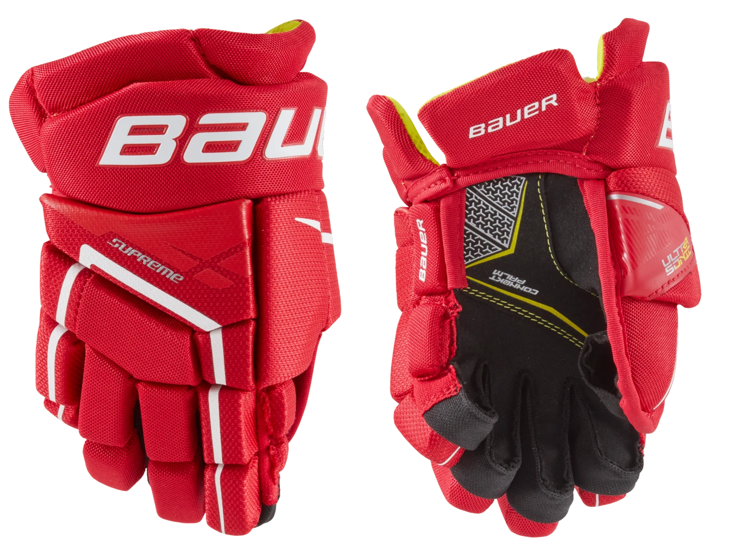 Bauer Supreme Ultrasonic Youth Hockey Gloves Bauer Supreme Ultrasonic Youth Hockey Gloves -Pro Hockey Supplies 1058655 RED