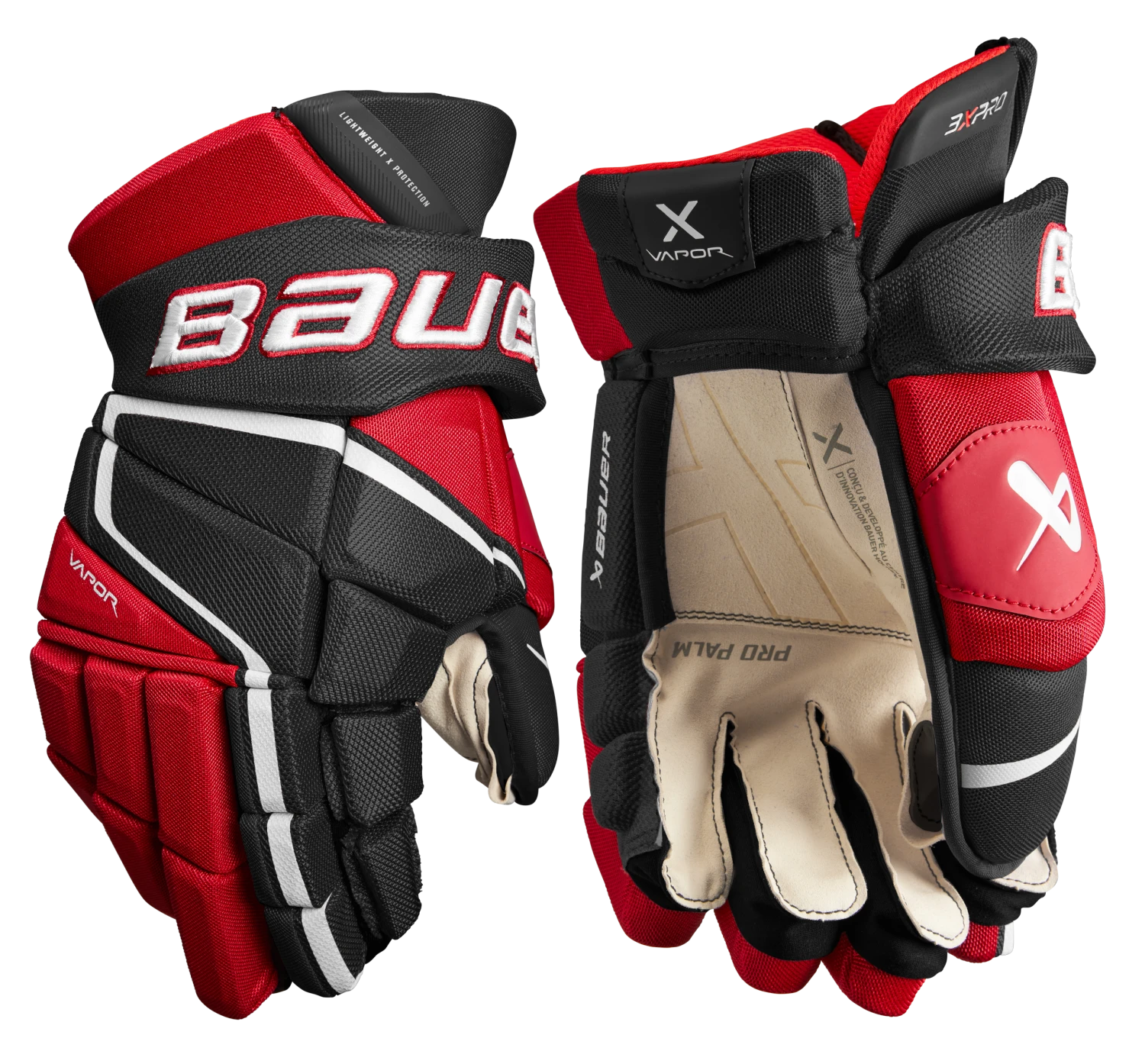 Bauer Vapor 3X Pro Senior Hockey Gloves Bauer Vapor 3X Pro Senior Hockey Gloves -Pro Hockey Supplies 3XPRO SR FRONT BKR2