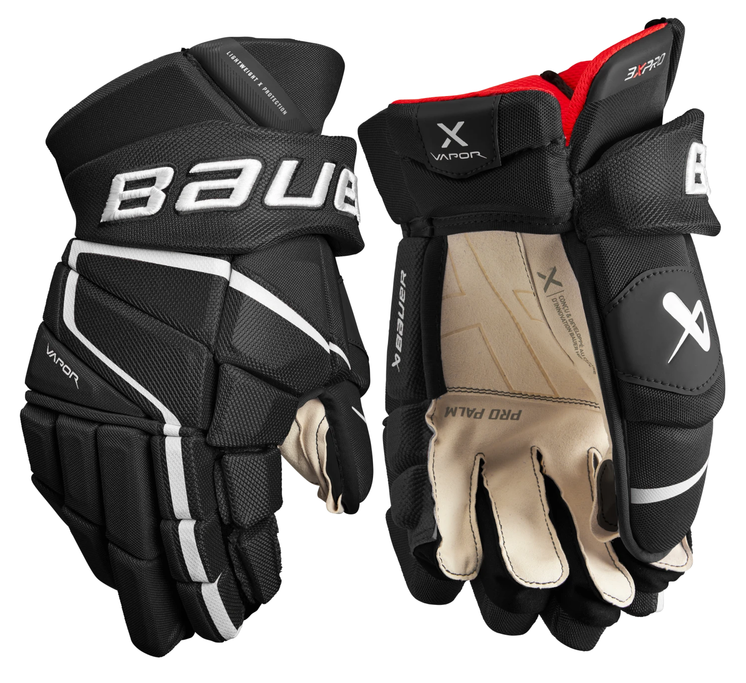Bauer Vapor 3X Pro Senior Hockey Gloves Bauer Vapor 3X Pro Senior Hockey Gloves -Pro Hockey Supplies 3XPRO SR FRONT BKW2
