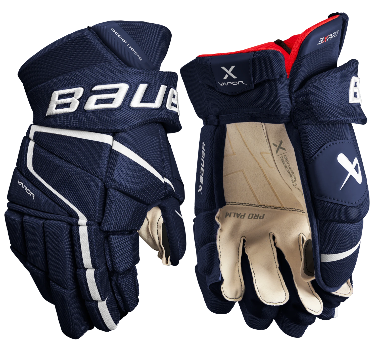 Bauer Vapor 3X Pro Senior Hockey Gloves Bauer Vapor 3X Pro Senior Hockey Gloves -Pro Hockey Supplies 3XPRO SR FRONT NAV2