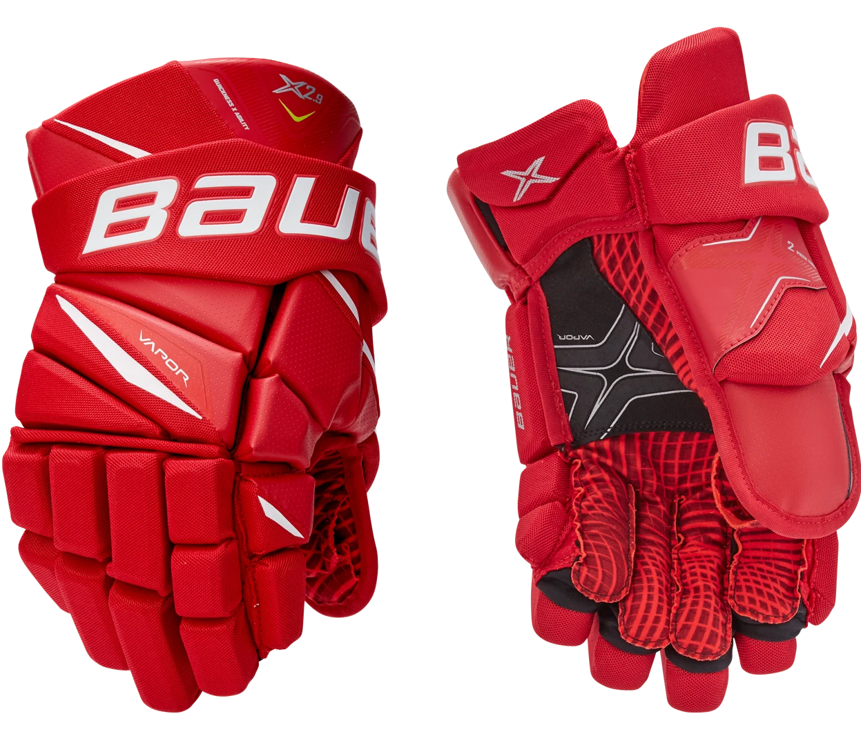 Bauer Vapor X2.9 Junior Hockey Gloves Bauer Vapor X2.9 Junior Hockey Gloves -Pro Hockey Supplies 660312 RED 01