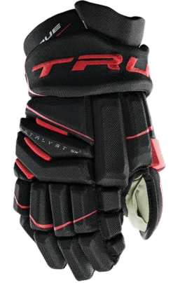 True Hockey True Catalyst 5X Senior Hockey Gloves -Pro Hockey Supplies CT5xGlove Black Red 3a6ce79f eaad 4b4a 8356 055a6a952174