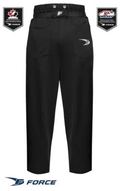 Force Officiating Rec Pant -Pro Hockey Supplies FORCE OfficiatingPantREC BK