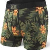 SAXX Ultra Boxer Fly Floral Fatigue