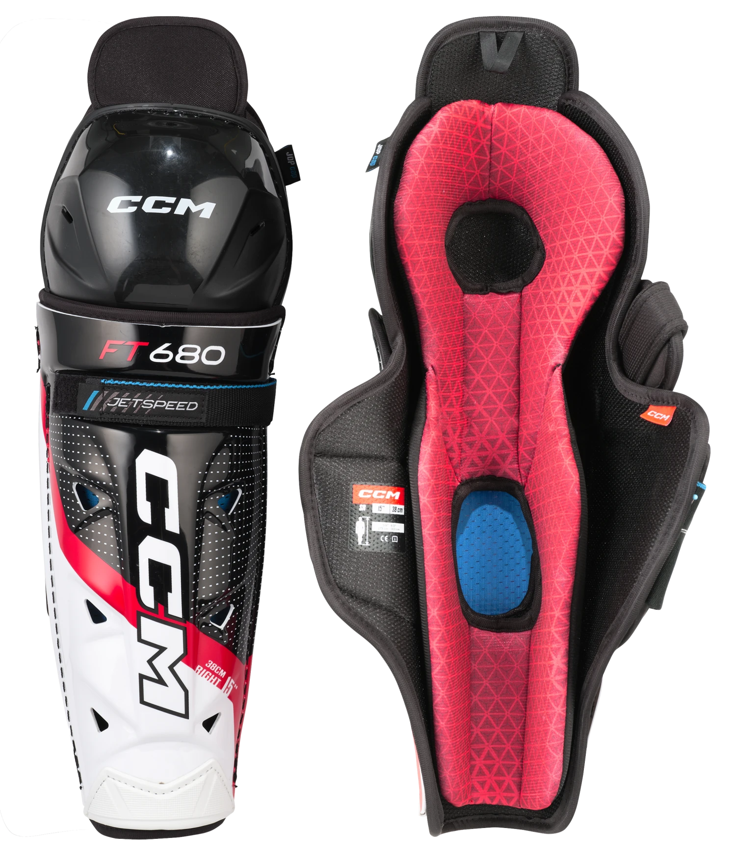 CCM JetSpeed FT680 Junior Shin Guards CCM JetSpeed FT680 Junior Shin Guards -Pro Hockey Supplies SG680 02copie