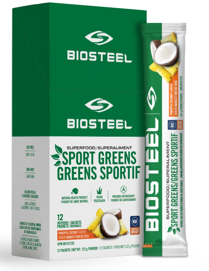 BioSteel Sports Greens (12 Count) BioSteel Sports Greens (12 Count) -Pro Hockey Supplies SPORT GREENS 12ct Box StickPack PineCoco CA NEW 1194x 41a192c2 6696 48e5 a1ca 9d9cb4ef5322