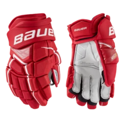 Bauer Supreme Ultrasonic Senior Hockey Gloves -Pro Hockey Supplies SUPREMEULTRASONICGloveSenior RED