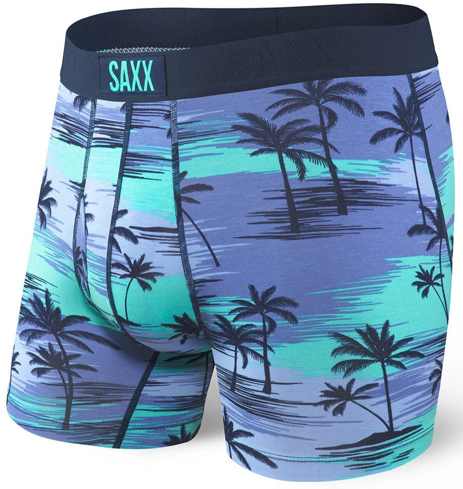 SAXX Ultra Boxer Brief Blue Palm Sunset SAXX Ultra Boxer Brief Blue Palm Sunset -Pro Hockey Supplies SXBB30F PLS