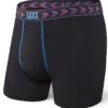 SAXX Vibe Boxer Brief Black Spacedye Chevron -Pro Hockey Supplies SXBM35 SDC