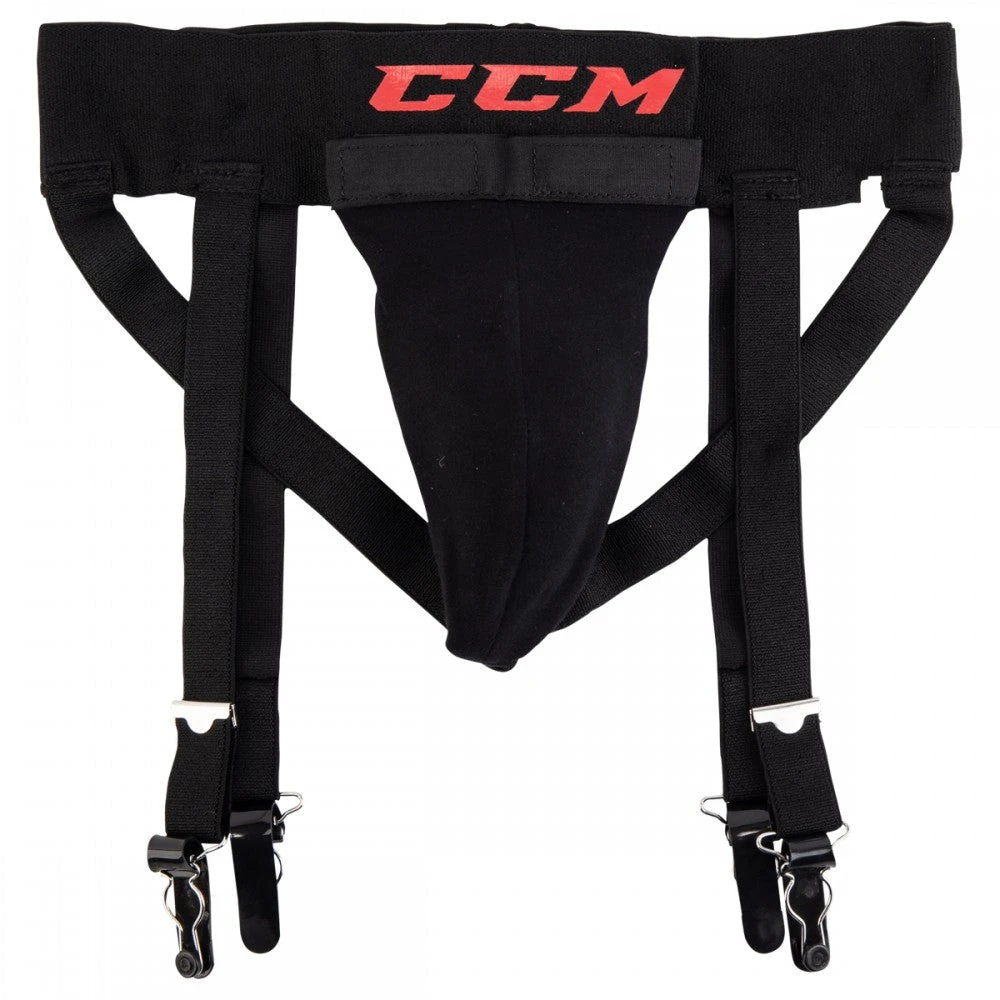 CCM 3-in-1 Jock Strap w/ Cup CCM 3-in-1 Jock Strap W/ Cup -Pro Hockey Supplies ccm hockey jock 3in1 strap cup sr inset1